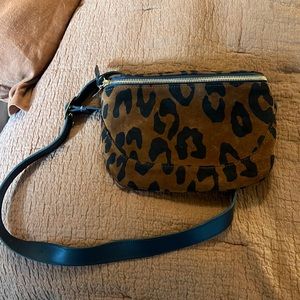 Clare V Leopard Fanny Pack